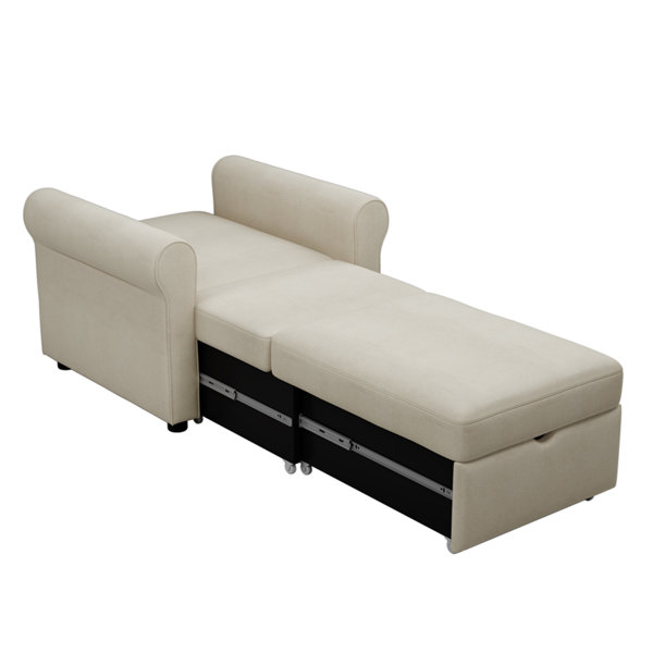 Winston Porter Dionigio 2in1 Convertible Sleeper Chair Bed Wayfair